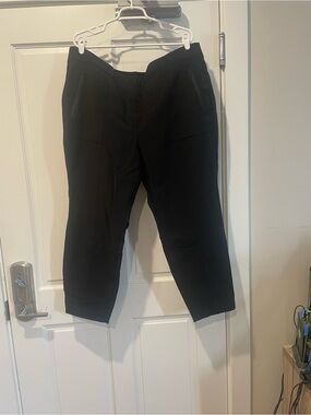 Lane Bryant Black Cropped Ponte Pants size 24